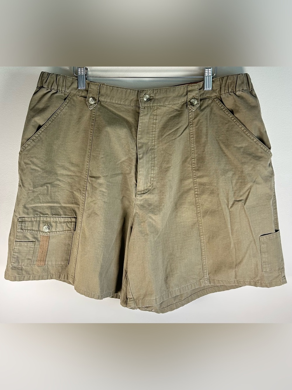 Columbia East Ridge Women’s Hiking Shorts Size 20 Ribstop Canvas Cargo Pockets